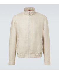 Brunello Cucinelli - Silk, Linen, And Wool Jacket - Lyst