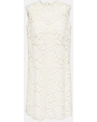 Dolce & Gabbana - Floral Lace Minidress - Lyst