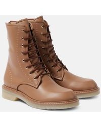 Max Mara - Leather Ankle Boots - Lyst