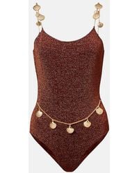 Oséree - Lumiere Shells Embellished Swimsuit - Lyst
