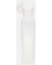 Roland Mouret - Asymmetric Wool And Silk Gown - Lyst