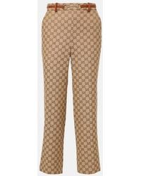 Gucci - Gg Supreme Trousers - Lyst