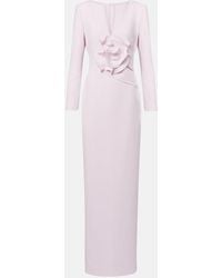 Roland Mouret - Floral-Applique Gathered Gown - Lyst