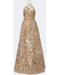 Elie Saab - Sequined Halteneck Tulle Gown - Lyst