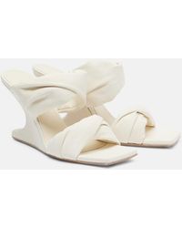 Rick Owens - Twisted Cantilever 80 Leather Mules - Lyst