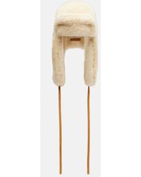 Jacquemus - Chapka Leather-Trimmed Shearling Hat - Lyst