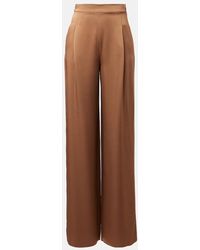 Max Mara - Weite Hose Dritto Aus Satin - Lyst