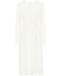 dolce and gabbana white lace dress