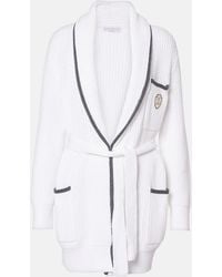 Brunello Cucinelli - Ribbed-Knit Cotton Cardigan - Lyst