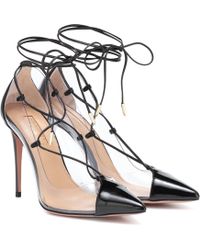Aquazzura Pumps Magic 105 aus Lackleder - Schwarz
