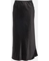 Dorothee Schumacher - Sense Of Shine Silk-Blend Midi Skirt - Lyst