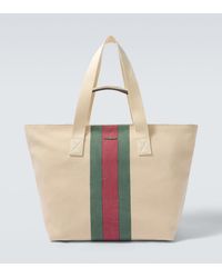 Gucci - Positano Medium Canvas Tote Bag - Lyst