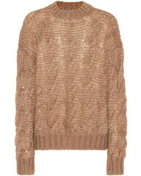 Prada Pullover aus einem Mohairgemisch - Braun