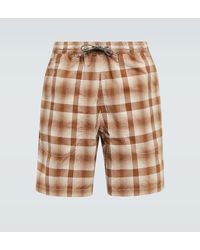 and wander - Dry Check Shorts - Lyst