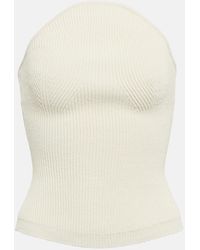 KHAITE - Bustier-Top Jericho Aus Rippstrick - Lyst
