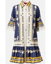 La DoubleJ - Choux Printed Cotton Poplin Shirt Dress - Lyst