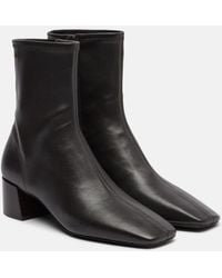 Tory Burch - Stretch Leather Ankle Boots - Lyst