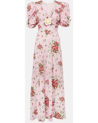 Rodarte - Floral Silk Cocktail Dress - Lyst