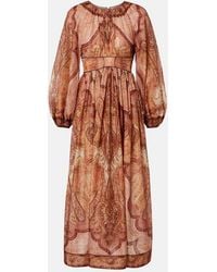 Zimmermann - Wanderlust Printed Midi Dress - Lyst