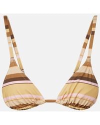 Isabel Marant - Feride Striped Triangle Bikini Top - Lyst