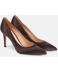 Gianvito Rossi - Pumps Gianvito 85 Aus Satin - Lyst