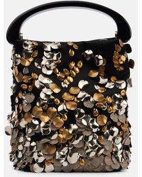 Dries Van Noten - Tote Bag Aus Satin Mit Pailletten - Lyst