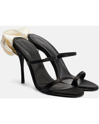 Magda Butrym - Verzierte Sandalen Aus Satin - Lyst