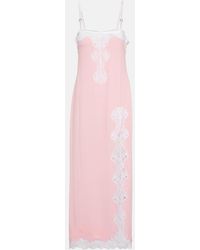 Christopher Kane - Lace-trimmed Maxi Slip Dress - Lyst