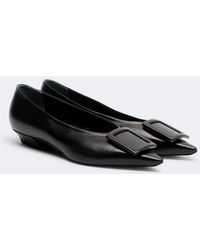 Roger Vivier - Pointy Leather Ballet Flats - Lyst