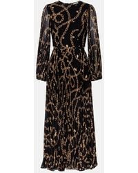Zimmermann - Abito Midi Sunray Con Stampa - Lyst