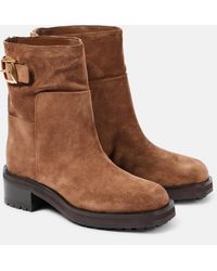 Jimmy Choo - Ankle Boots With Rounded Toe And Heel - Lyst