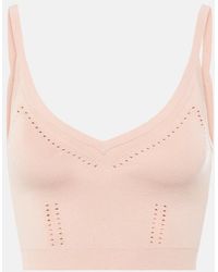 Max Mara - Cropped Knitted Tank Top - Lyst