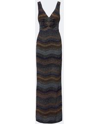 Missoni - Robe Longue Wave En Lame - Lyst
