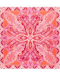 Etro Bedrucktes Tuch aus Seide - Pink