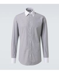 Dolce & Gabbana - Striped Cotton Poplin Shirt - Lyst