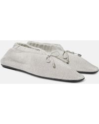 TOTEME - 'The Knitted' Ballerina Flats - Lyst