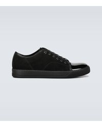 Lanvin - Panel Lace-up Sneakers - Lyst