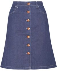 closed denim skirt