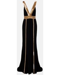 Costarellos - Embellished Crepe Gown - Lyst