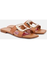 Roger Vivier - Viv' By The Sea Leather Sandals - Lyst