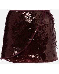 Oséree - Marylin Sequined Miniskirt - Lyst