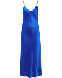 Lee Mathews Exclusive To Mytheresa – Stella Silk Satin Slip Dress - Blue