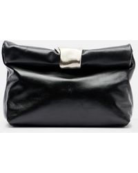 STAUD - Cuff Leather Clutch - Lyst
