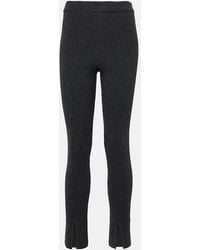 Magda Butrym - Ribbed-Knit Cashmere Slim Pants - Lyst