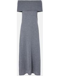 Jardin Des Orangers - Off-Shoulder-Maxikleid Aus Schurwolle - Lyst