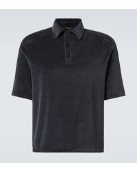 Loro Piana - Murano Cotton And Silk Velour Polo Shirt - Lyst