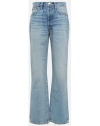 RE/DONE - Mid-rise Straight-leg Jeans - Lyst