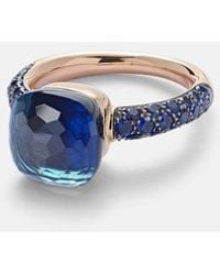 Pomellato - Ring Nudo Classic Aus 18Kt Rose- Und Weissgold Mit Edelsteinen - Lyst