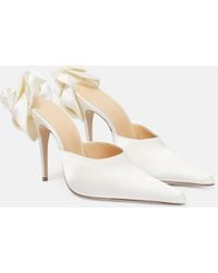 Magda Butrym - Flower Satin Mules - Lyst