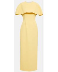 Emilia Wickstead - Robe Midi Elham En Crepe - Lyst